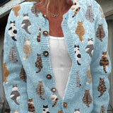 Cardigan Motif Chats Camille