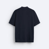 Polo en tricot élégant avec zip