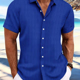 Owen | Chemise d'Été à Manches Courtes Coupe Relaxée Rayée