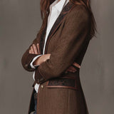 Arabella | Blazer à Panneaux Chevron