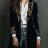 Josephine | Blazer Slim Fit Imprimé Baroque