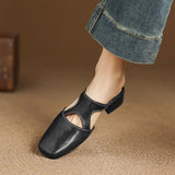 Dessa | Mules en Cuir Véritable