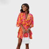 Carla - Robe Florale Courte