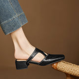 Dessa | Mules en Cuir Véritable