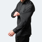Benjamin | Chemise d'affaires classique ajustée à manches longues extensible