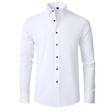 Benjamin | Chemise d'affaires classique ajustée à manches longues extensible