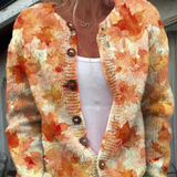 Cardigan Feuilles d'Automne Marie
