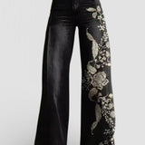ECSLISSI - Pantalons Bohémiens Élégants