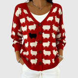 Irène - Cardigan boutonné en maille