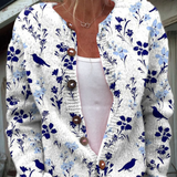 Cardigan Oiseaux et Fleurs Léa