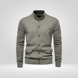 Gilet en Coton Tricoté pour Homme – Confort Décontracté avec Col Montant