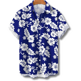 Michael | Chemise à Manches Courtes Hawaïenne avec Motif Floral