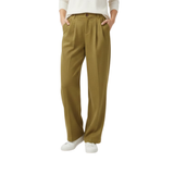 Pantalon large taille haute pour femme coupe ample bureau et décontracté