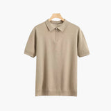 Brooks | polo en maille à manches courtes pour hommes avec demi-zip