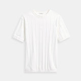 T-shirt Rayé O-Cou Classique Heavy Oude Geld
