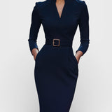 Camilla | Robe Enveloppante Élégante Cintrée