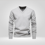 Pull Col V – Pull Tricoté Doux au Style Intemporel