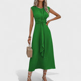 Emilia - Robe maxi élégante sans manches et col rond