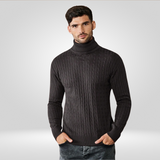 Pull Col Roulé Côtelé pour Hommes – Pull Classique au Style Intemporel