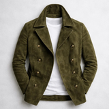 Morris | Manteau en daim pour homme à double boutonnage