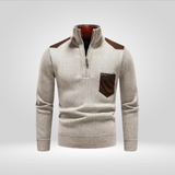Pull Tricoté pour Hommes – Pull d'Hiver Doux avec Coupe Confortable