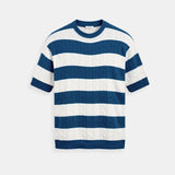 Pull rayé pour hommes à manches courtes – Élégant &amp; Confortable