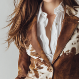 Clementine | Blazer Imprimé Animalier Vintage