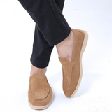 Luke | Mocassin en Suède Style Vieille Argent pour Hommes