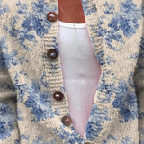 Cardigan Fleurs Bleues Claire