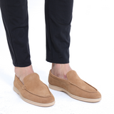 Luke | Mocassin en Suède Style Vieille Argent pour Hommes