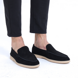 Luke | Mocassin en Suède Style Vieille Argent pour Hommes