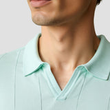 Polo Retro-Strik en Vert Menthe