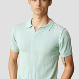 Polo Retro-Strik en Vert Menthe
