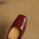 Verity | Chaussure plate Mary Jane à bout carré