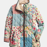 Thomasine | Veste Matelassée à Motif Floral