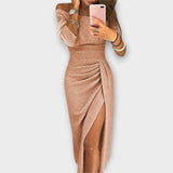 Robe élégante sans épaules