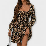 Catarina - Robe courte à imprimé léopard