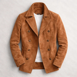 Morris | Manteau en daim pour homme à double boutonnage