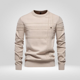 Pull Tricoté pour Homme – Pull Slim Fit en Mélange de Coton Respirant