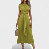 Emilia - Robe maxi élégante sans manches et col rond