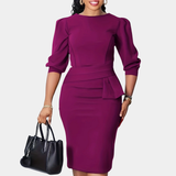 Cláudia | Robe Midi avec Dentelle Raffinée