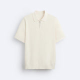 Polo en tricot élégant avec zip