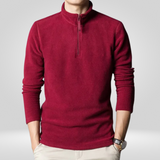 Pull Fleece avec Fermeture Éclair pour Hommes – Design Chaud et Confortable