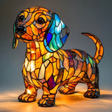 CãoSalsicha - Lampe en Vitrail