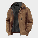 Isak | veste vintage chaude avec doublure en polaire et capuche
