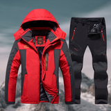 Ensemble d'hiver pour hommes - Imperméable, doublé en polaire et idéal pour les aventures en plein air