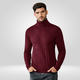 Pull Col Roulé Côtelé pour Hommes – Pull Classique au Style Intemporel