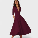 Helena - Robe élégante avec décolleté en V