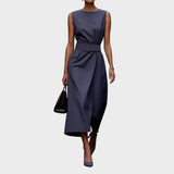 Clara | Robe Élégante à Encolure Ronde