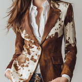 Clementine | Blazer Imprimé Animalier Vintage